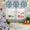 thumbnail image 5 of Teal Rudder Coastal Curtain Valances for Windows, Kitchen Valance Window Treatments Panel 2 Pack, Summer Beach Ocean Nautical Rod Pocket Short Curtains for Bathroom Bedroom 42 x 18 Inch, 5 of 8