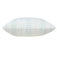 thumbnail image 5 of LR Home Ox Bay Hand-Woven Light Blue/White Stripe All-Natural Cotton Pillow Cover, 5 of 9