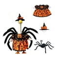 thumbnail image 7 of Halloween Porch Goose Outfit Pumpkin Dress with Witch Hat, Goose Costume for 17 Inch Statue, Outdoor Lawn Decor Yard Garden Display, 7 of 7