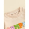 thumbnail image 5 of Musuos Baby Girls Casual Romper 3 6 12 18 Months Long Sleeve Crewneck Letter Pumpkin Embroidery Halloween Clothes Tops, 5 of 9