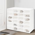 thumbnail image 2 of Wildnix 24-Pack Stackable Shoe Storage Boxes with Clear Front Door, Snap Design, and Ventilated Holes for Easy Access and Organized Storage, 2 of 6
