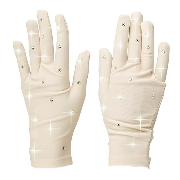 Guantes de patinaje artístico que mantienen las manos calientes y protegen el cuerpo. Guantes de patinaje modernos y versátiles. Color de piel S