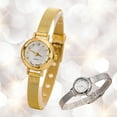 thumbnail image 4 of Soumake Women'S Fashion Mesh Fine Alloy Band Rhinestone Dial Quartz Bracelet Wrist Watch Fashion, 4 of 8