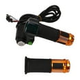 One Pair Electric Bike Throttle Handlebar with Red Screen Lock 12V to