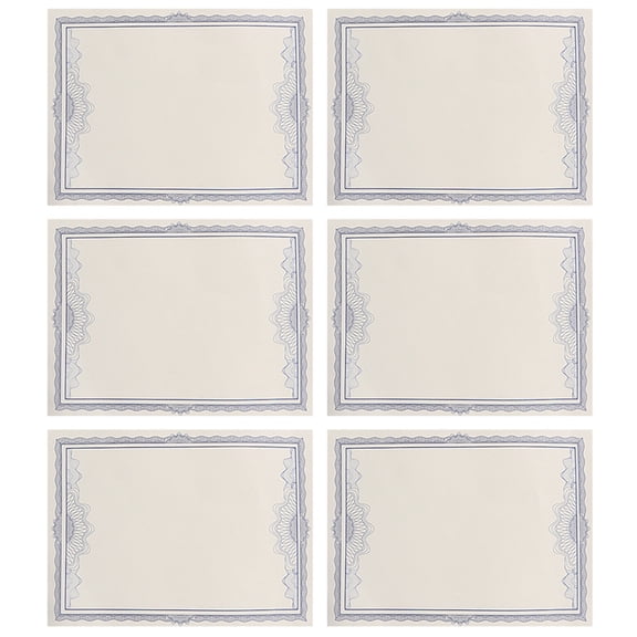 ETHZZLE 10Pcs Assorted Color A4 Certificate Paper Multipurpose Printable Inner Core