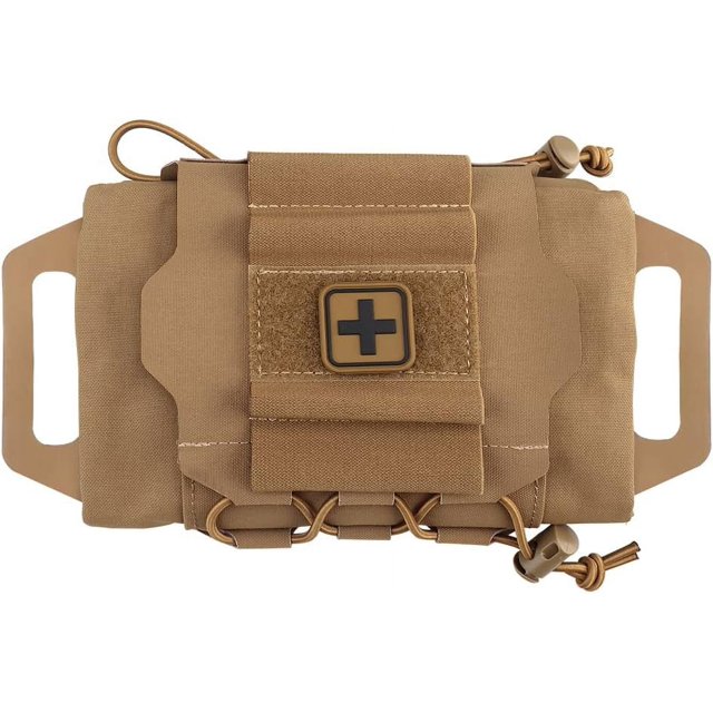 Bolsa táctica militar Molle de 25x16CM, cinturón de primeros auxilios rápido, bolsa de supervivencia, sistema de dos piezas, soporte para medicina, bolsa con mango Hypalon