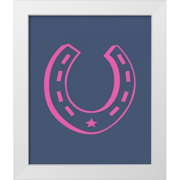 Robinson, Tamara 15x17 White Modern Wood Framed Museum Art Print Titled - Cowgirl Horseshoe