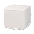 thumbnail image 6 of Baxton Studio Isaiah Modern and Contemporary Ivory Boucle Upholstered Ottoman, 6 of 6