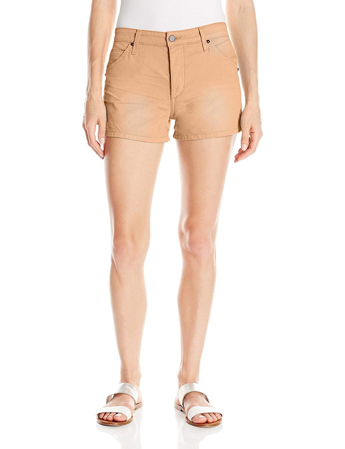 Joe's Shorts Womens Shorts Camel Denim High Waist Wasteland 24