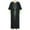 Black, variant on Utoimkio Men's Long Sleeve Striped Robe Button Up Side Split Kaftan Thobe Long Party Gown Casual Shirts