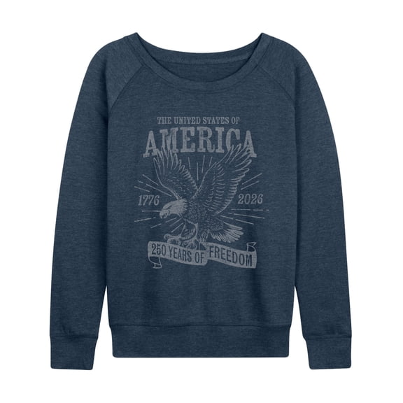 Instant Message - America Eagle - Women's French Terry Long Sleeve Pullover