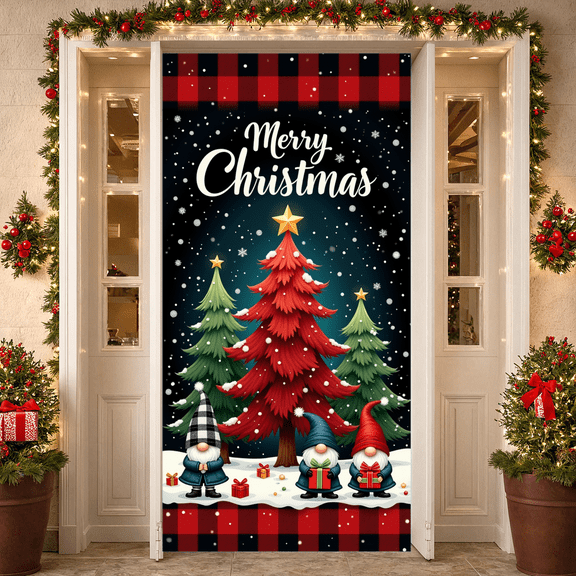 Festive Design Merry Christmas Banner Animal Theme Red Cardinal Decorative for Christmas Party Indoor Decoration Holiday Celebration