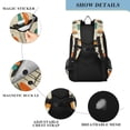 thumbnail image 4 of FORMRS Unisex School Backpack 17" Student Travel Bag with Laptop Compartment, Black Cats Reading, 4 of 7