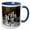 Blue/White, variant on 3drose, Image of Oyster Shells Line the Seawalls in Florida Canal, 15oz Mug