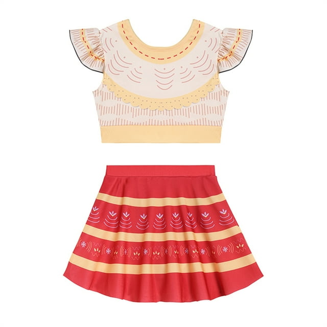 Maillot de Bain Mirabel pour Filles Tout-Petits Encanto Ensemble de Maillot de Bain Deux Pièces Col Rond Sans Manches