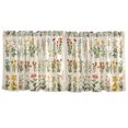 thumbnail image 7 of Yayeee Kitchen Curtains Tier Set of 2 Light Filtering 57"x24" Over Sink Window Panels, Beige Wildflowers, 7 of 7