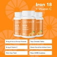 thumbnail image 2 of Celebrate Vitamins 18 mg Iron + Vitamin C Chewable Tablets - Orange Flavor - 90 count, 2 of 5