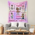 thumbnail image 3 of JML USA Customized Soft Flannel Throw Blanket, Personalized Girl Blanket with Name, Memorial Gift for Toddler Girls on Birthday Christmas, Fast Delivery, 3 of 6