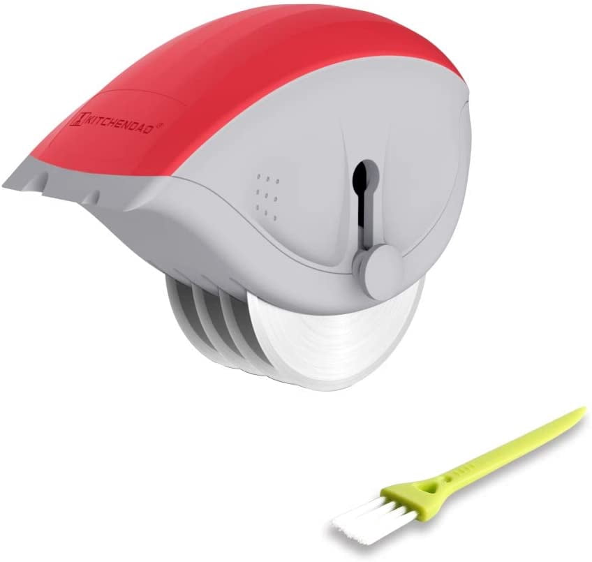 Hachoir à Herbes Manuel Avec 6 Lames Inox – Pour Oignons Verts, Menthe, Coriandre – Facile à Nettoyer, Design Détachable - 6