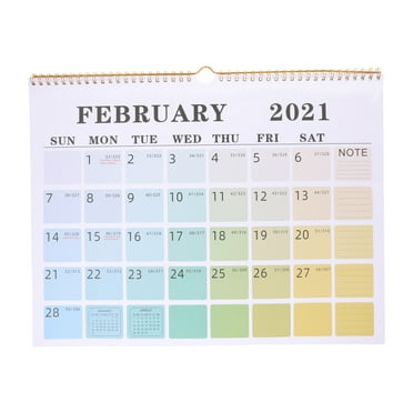 1pc Hanging Calendar 2021 Calendar Wall Calendar Creative Calendar Notepad