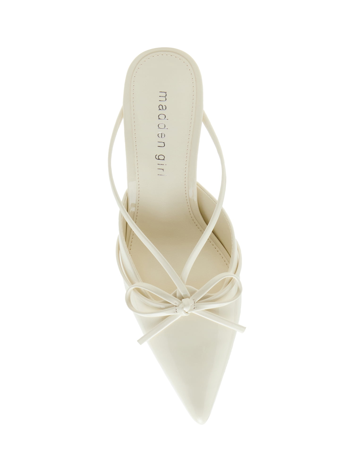 Madden Girl Women's Bells Slide On Strappy Heeled Mule