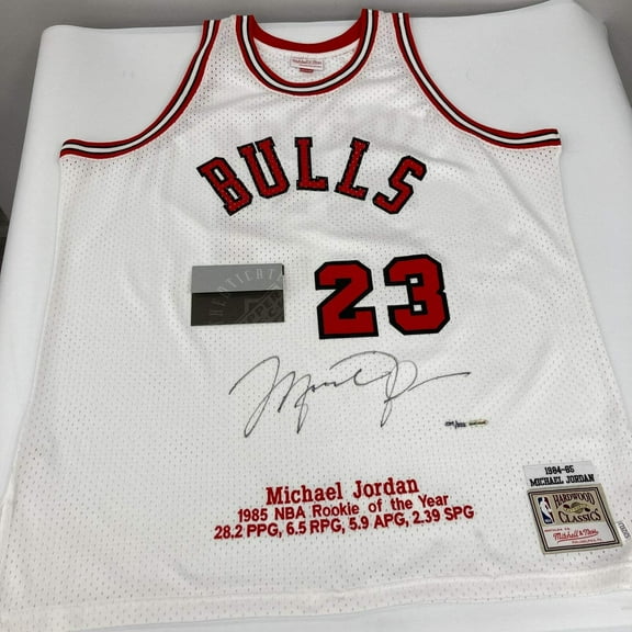Michael Jordan Signed 1984-85 Rookie Chicago Bulls Jersey UDA Upper Deck COA