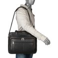 thumbnail image 4 of Le Donne Leather Oversized Laptop Briefcase TR-1012, 4 of 7