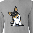 thumbnail image 4 of Inktastic Tri Color Corgi Long Sleeve T-Shirt, 4 of 5
