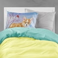 thumbnail image 2 of Carolines Treasures 7327PILLOWCASE Corgi Pup Snow Cardinal Fabric Standard Pillowcase, 2 of 2