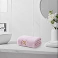 thumbnail image 5 of Home Water Absorbing Fleece Towel - Embroidered, Soft, Lint-Free, Quick Drying for Bathroom and Kitchen Use,Purple, 5 of 5
