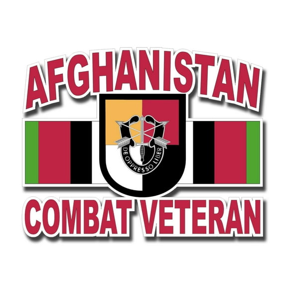 3.8 Inch 3rd Special Forces Group Afghanistan Combat Veteran Decal