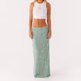 thumbnail image 2 of Falda larga SOOKABEILA con bordado floral de lentejuelas para mujer, 2 of 6