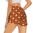 thumbnail image 3 of Disketp 60s and 70s Aesthetic Print Women's Shorts Workout Shorts for Athletic Gym Running Shorts with Phone Pockets XX-Large, 3 of 8
