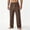 A_ Brown, variant on Men's Logo Patch Corduroy Pants, Elastic Waist Drawstring, Relaxed Fit Casual Retro Trousers Black XXXL