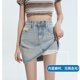 thumbnail image 3 of Falda vaquera para mujer, novedad de verano 2024, falda ajustada a la cadera con forro de palabra a, versátil, antiluz, marea Spice girl, 3 of 5