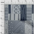 thumbnail image 1 of oneOone Tissu Popeline Sergé en Coton Biologique Patchwork Géométrique Imprimé 1 Yard 42 Pouces de Large, 1 of 4
