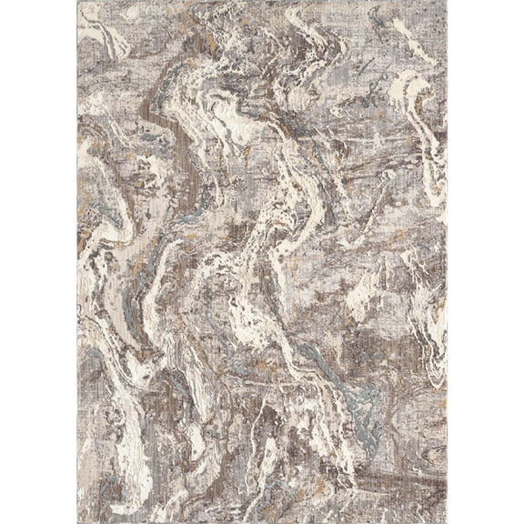 Woven Trends Rachel - 4545-21850 - Modern Style, Abstract Pattern, Pet & Family Friendly, Living Room, Dining Room, Office, Low Pile Polyester Area Rug in Grey - 8' x 11'