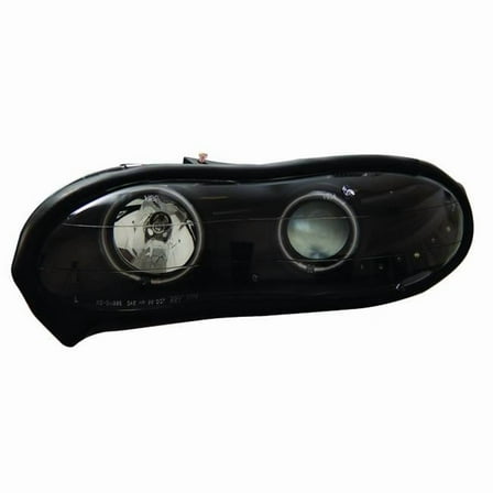 ANZO 1998-2002 Chevrolet Camaro Projector Headlights w/ Halo Black