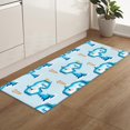 thumbnail image 2 of Hallway Runner Rug, Ski Glasses Snowboard Tree Winter Blue Background,Soft Non Slip Entry Mat Washable Kitchen Area Carpet for Bathroom,Bedroom,Living Room,1 Piece, 15.7x47.2 Inch, 2 of 6