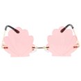 thumbnail image 1 of 1 pieza de gafas con diseño de concha, accesorio de fotografía de moda para fiestas (rosa), 1 of 6