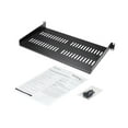 thumbnail image 3 of StarTech.com 1U Vented Server Rack Cabinet Shelf, 10 Po Deep Fixed Cantilever Tray, Rackmount Shelf for 19 Pouces AV/Data/Network Equipment Enclosure with Cage Nuts & Screws, 44lbs Weight Cap. 1U - Étagère de Rack Réseau (CABSHELFV1U) - Étagère de Rack - Noir - 1U - 10 Pouces, 3 of 9
