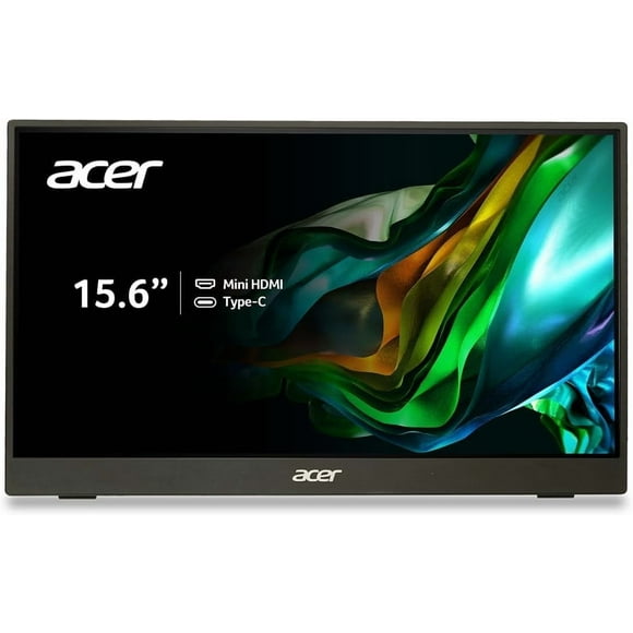 Acer 15.6" Portable Touchscreen Monitor FHD IPS @ 60Hz| USB-C, Mini HDMI| Cover W/Stand| Speakers| VESA -
