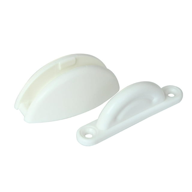 Kit de retenedor de puerta con soporte de retención de tope de puerta, fácil de instalar blanco