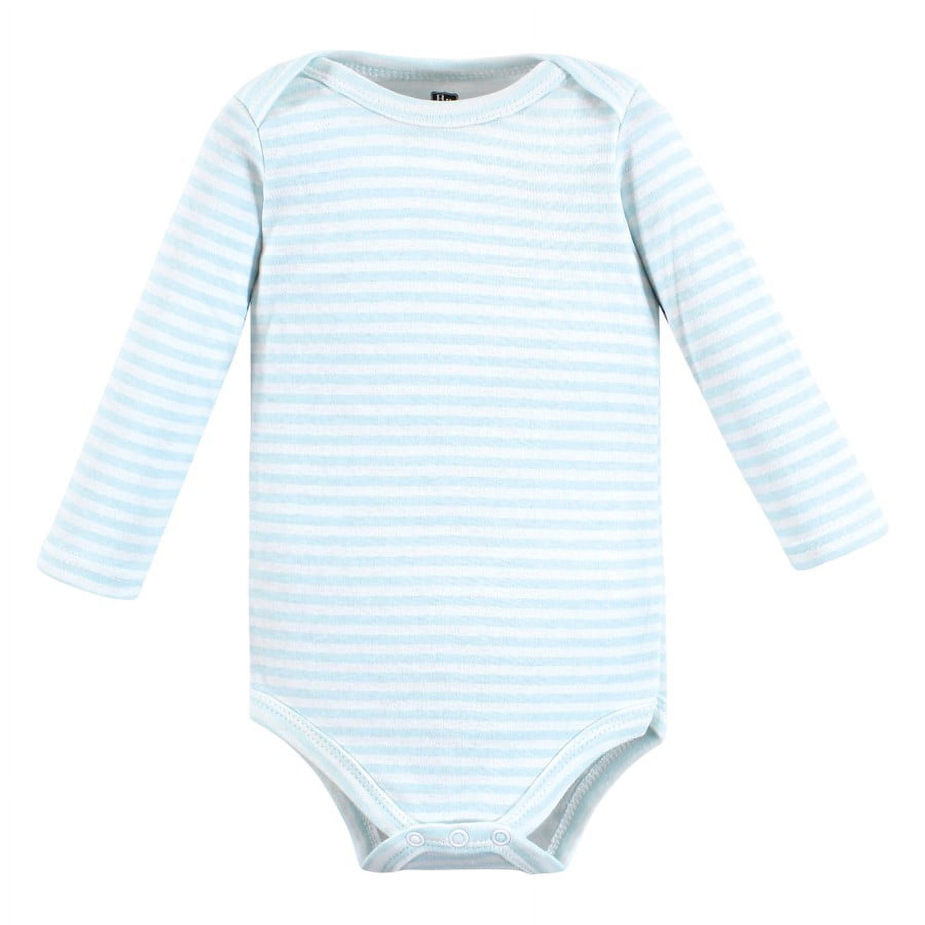 Hudson Baby Cotton Long-Sleeve Bodysuits, 5-Pack, Newborn- 24 Months