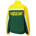 thumbnail image 3 of Women's G-III 4Her by Carl Banks Green Green Bay Packers Post Game Full-Zip Track Jacket, 3 of 3