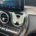 thumbnail image 2 of 3D Embroidered Butterfly Car Decorations, Adhesive Wing Waving Butterfly Ornaments for Women Girls, Interior Dashboard Accessories for Car & Home, Green, 2 of 9
