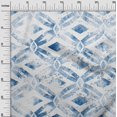 thumbnail image 3 of oneOone Cotton Silk Medium Blue Fabric Geometrical Water Color Craft Projects Decor Fabric Printed By The Yard 42 Inch Wide, 3 of 4