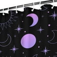 thumbnail image 3 of Gothic Shower Curtain Set - Dark Celestial Moon & Star Print, Mystical Cosmic Bath Decor, Waterproof Polyester 72"Wx72"L, Goth Aesthetic Gift, 3 of 5