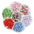 thumbnail image 4 of 1Box Lots Mini Fleurs Rondes en Cristal Tête Plate Attaches en Papier Métalliques D, 4 of 8