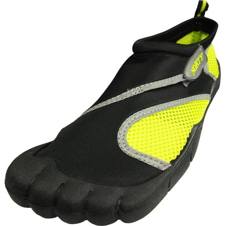 

NORTY Mens Water Shoes Adult Male Surf Shoes Black Lime 12